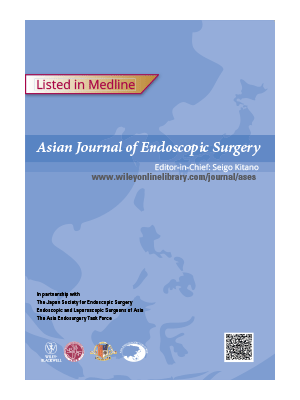 Asian Journal of Endoscopic Surgery
Official Journal of the JSES and the Asia Endosurgery Task Force